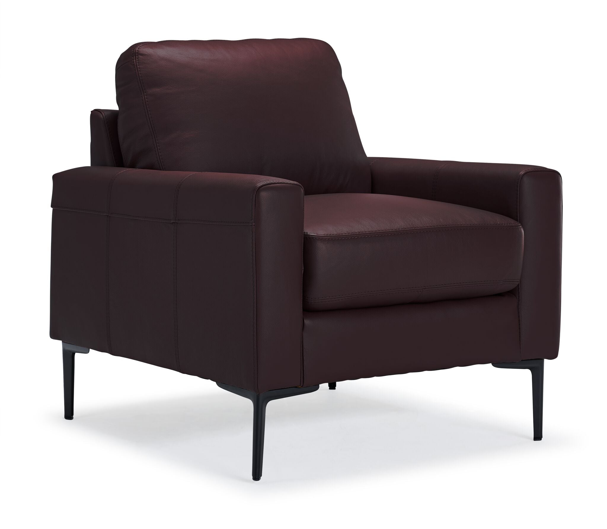 Premium Chito Leather Chair in Mocha Brown - Stylish & Comfortable Living Room Seating for Home & Office