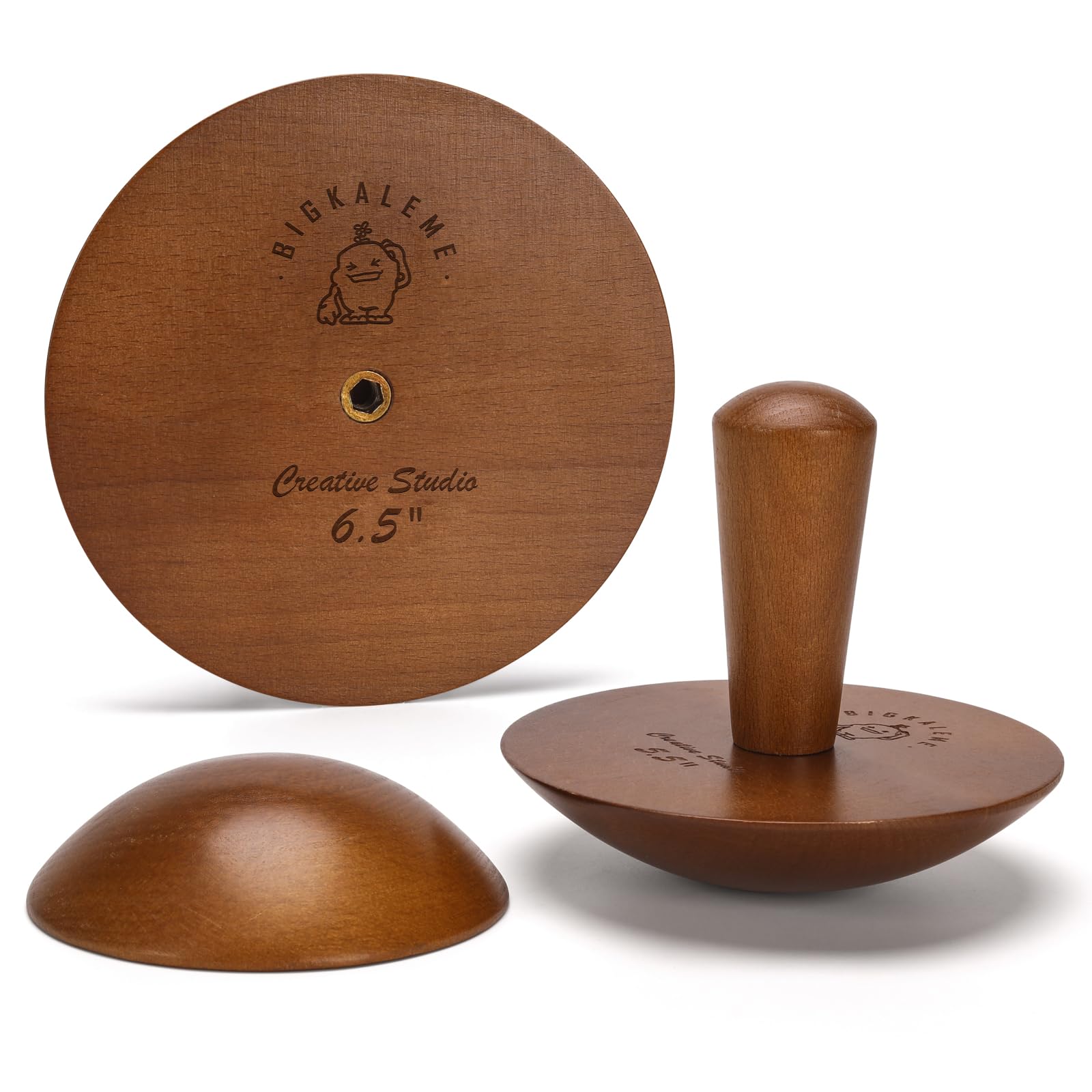 Premium Walnut Tone Pottery Molds Set - 4.5