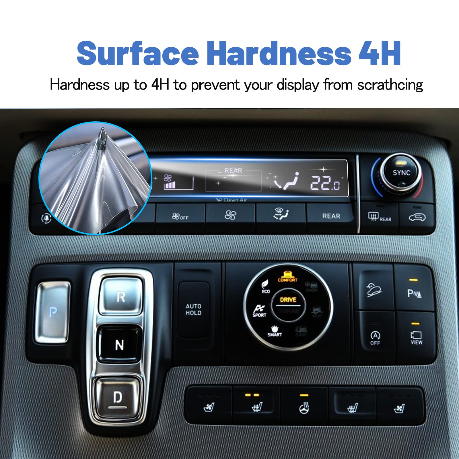 2022 Hyundai Palisade Screen Protector - HD Clear Protective Film for 2020-2022 Palisade AC Panel & Center Display | Anti-Scratch, Bubble-Free Installation | Perfect for Road Trips & Family Protection