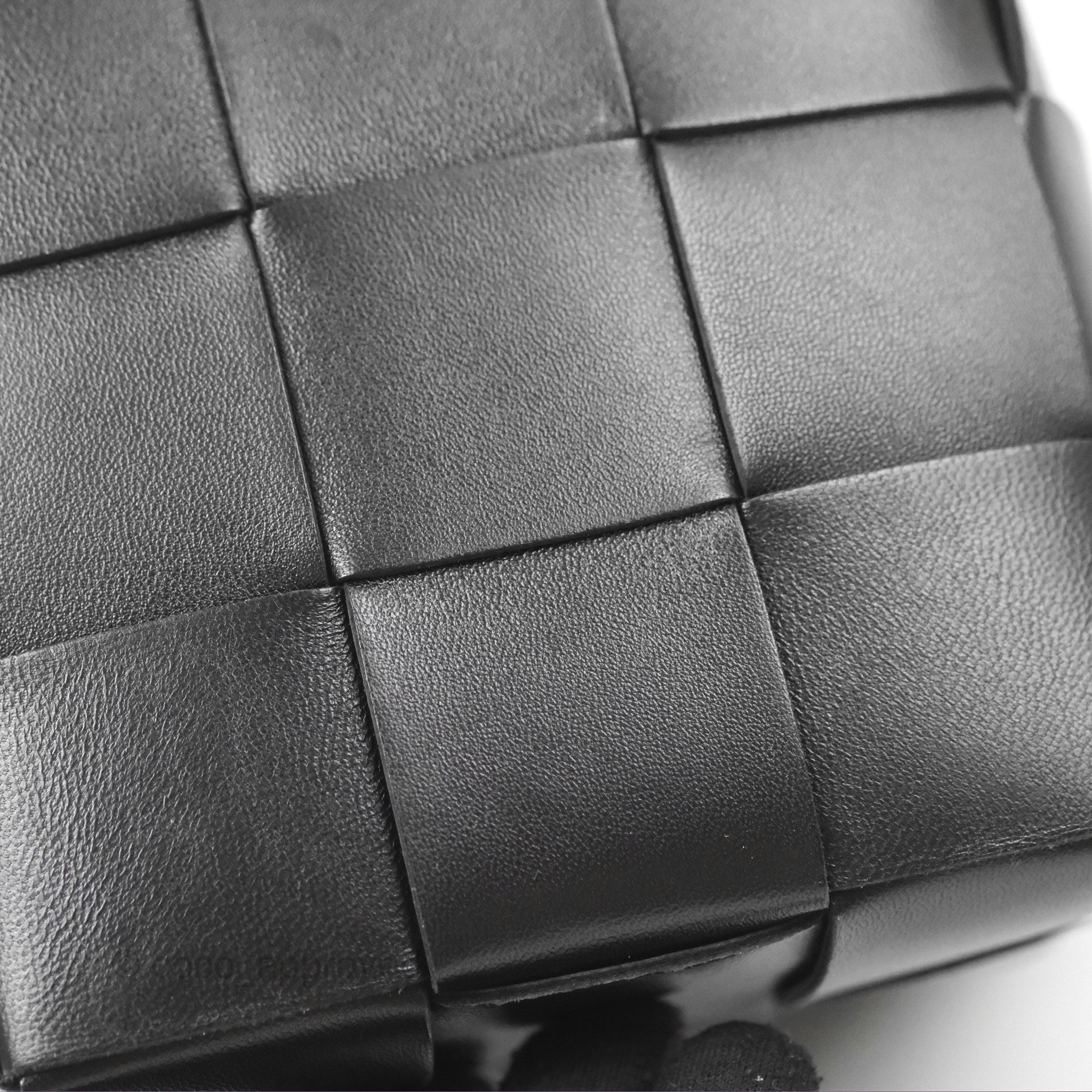 Bottega Veneta Small Cassette Bucket Bag in Black Lambskin Leather - Perfect for Everyday Use, Work & Travel