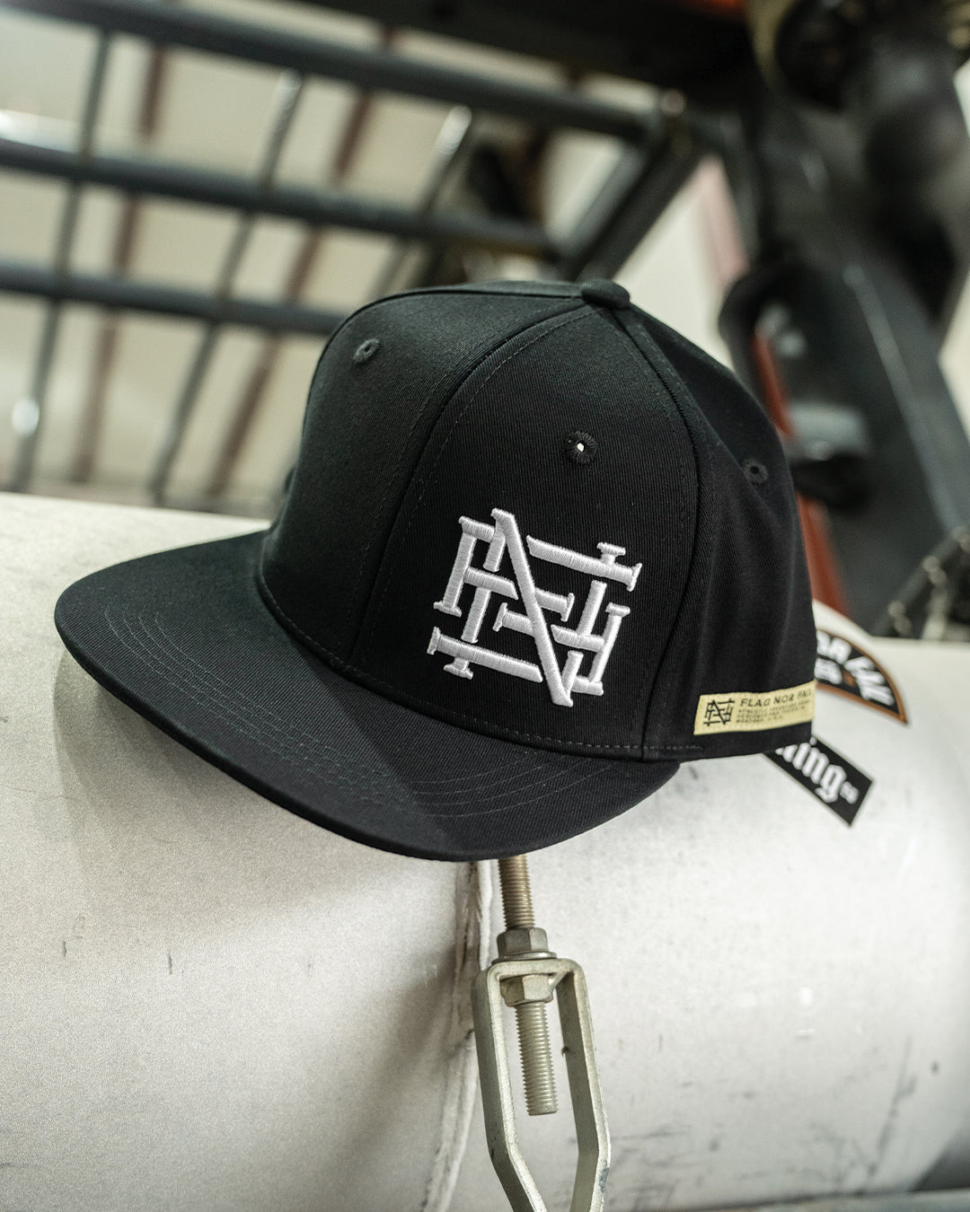 Custom Embroidered Monogram Hat - Personalized White & Black Baseball Cap for Men & Women - Perfect for Sports, Gifts, and Everyday Wear