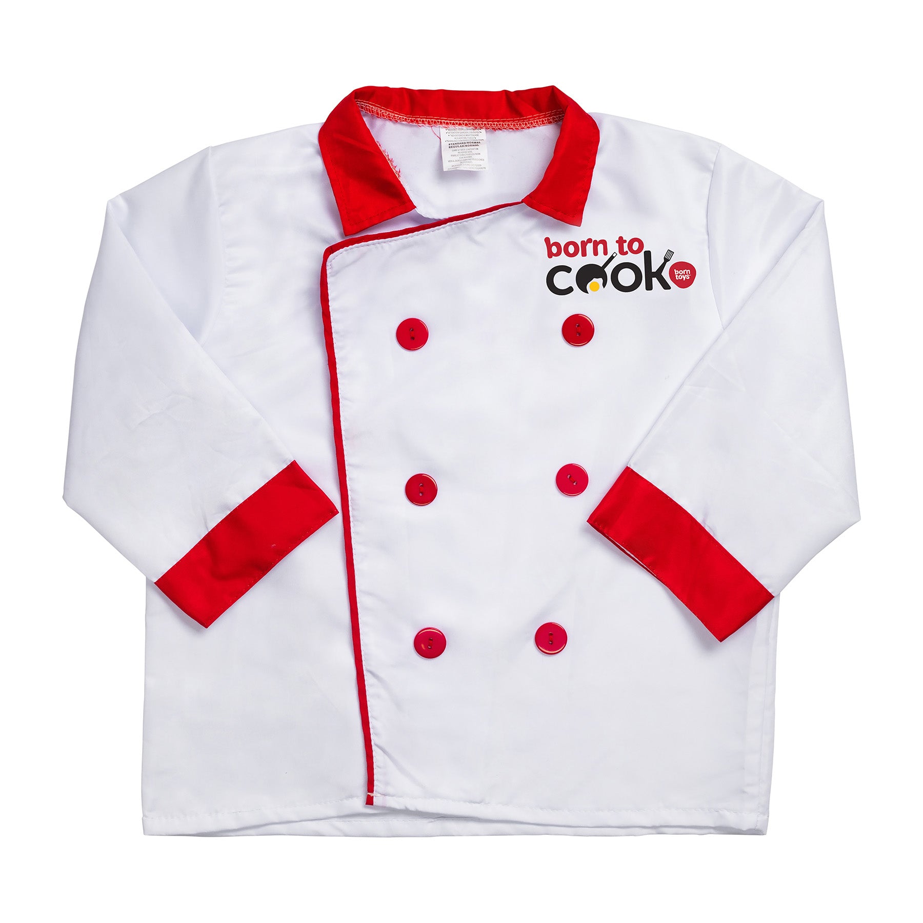 Bintiva 11-Piece Deluxe Chef Role Play Dress Up Set with Red Accents - Perfect for Kids Pretend Play, Cooking Games & Halloween Costumes