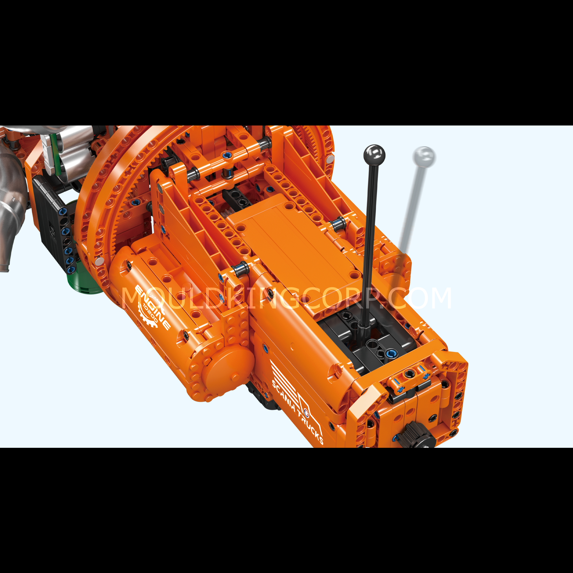 Mould King 10200 Inline 6 Truck Engine & Transmission Building Set - 3,236 Pieces STEM Educational Toy for Adults & Kids - Perfect for Model Building, Engineering Learning & DIY Projects