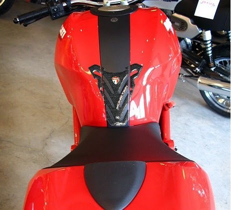 LabelBike 3D Resin Gel Carbon Tank Pad Protector - Compatible with Ducati Monster 696 Motorcycles - Durable Scratch Protection for Fuel Tank - Perfect for Motorcycle Enthusiasts & Custom Bike Builders
