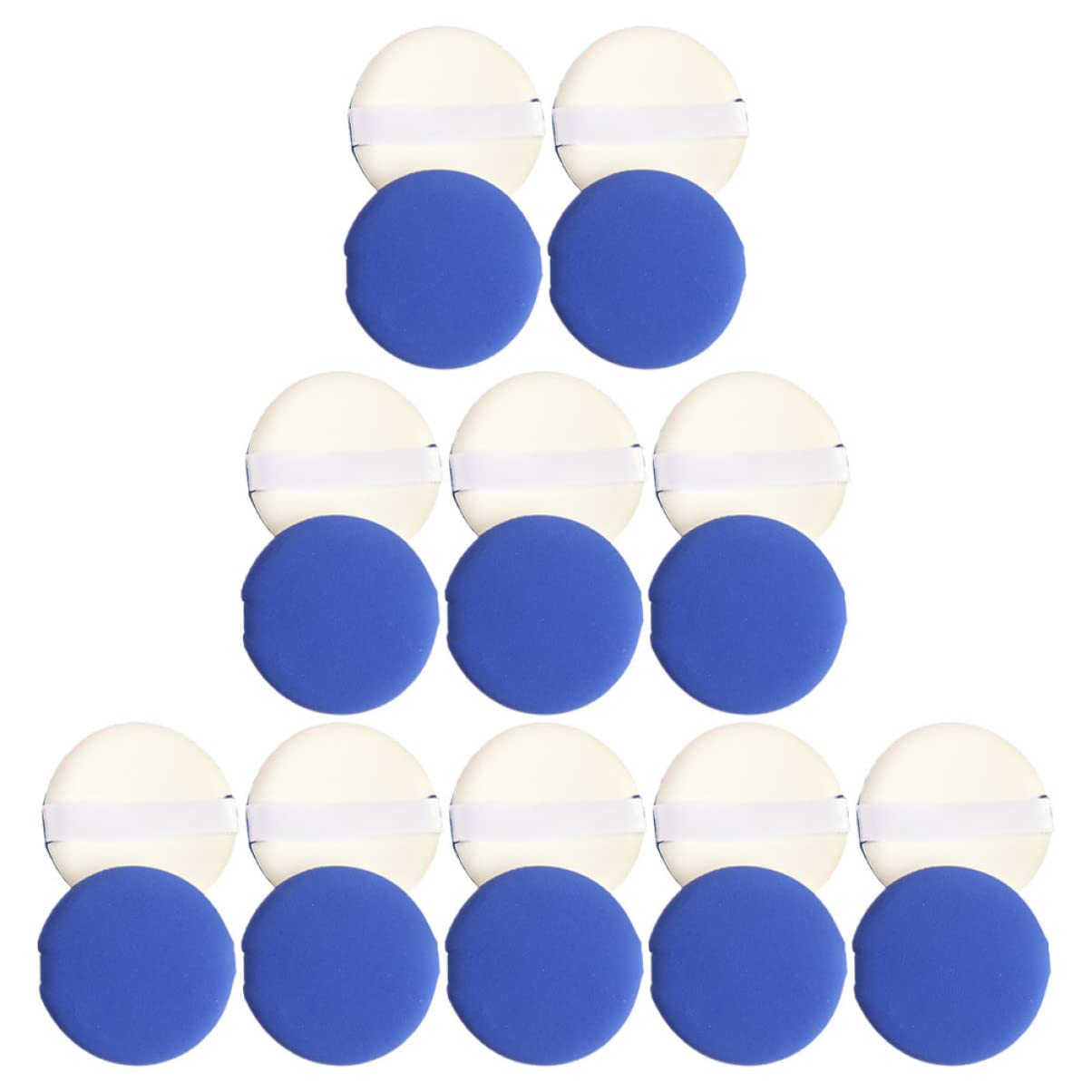 20pcs Premium Cotton Makeup Puffs - Soft Facial Beauty Sponges for Foundation & Powder - Hydrophilic Non-Latex Cosmetic Pads - Perfect for Daily Makeup Application & Skincare Routine