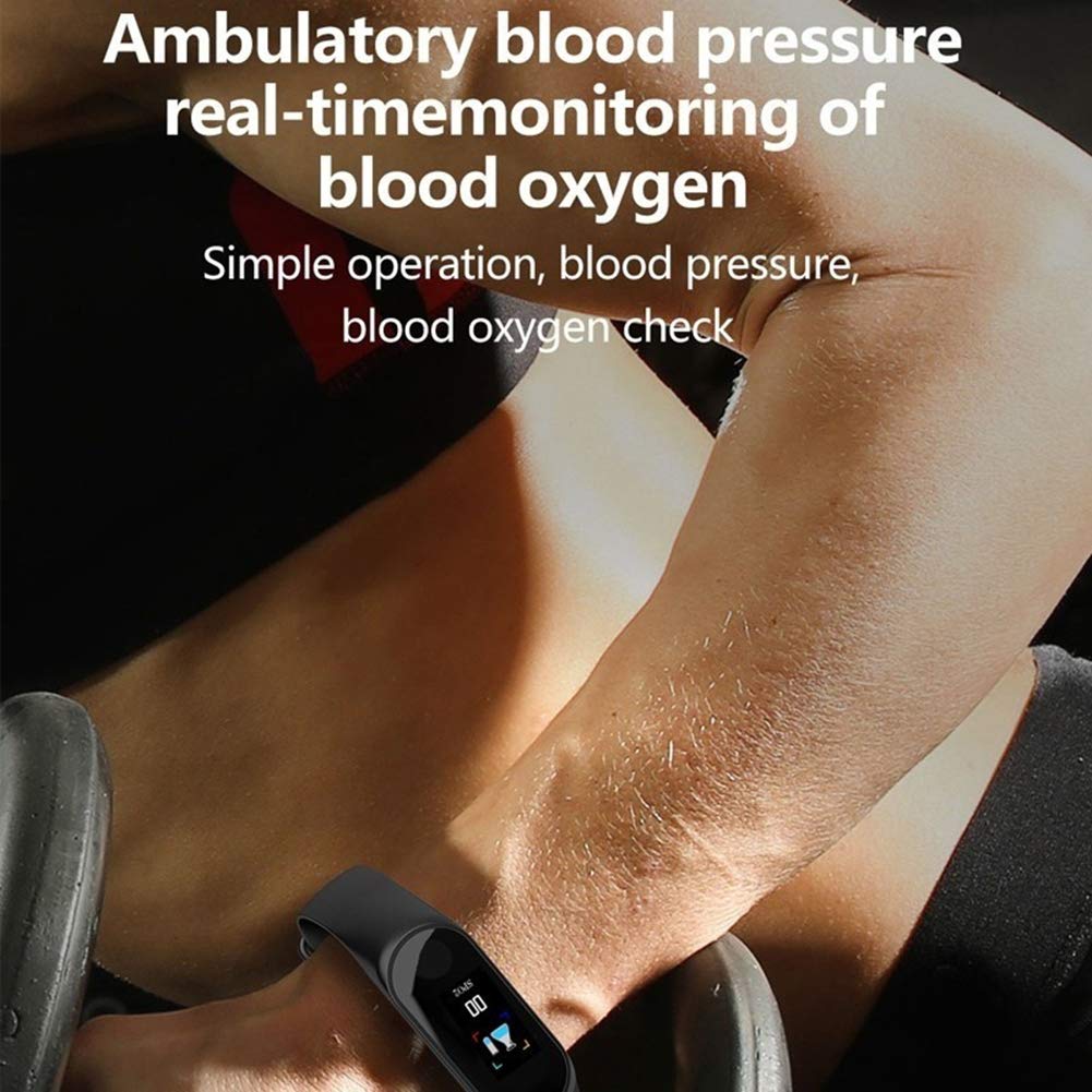 Waterproof IP68 Fitness Bracelet with Color Screen - Smartwatch for Men & Women, Step Counter, Call & SMS Notifications - Perfect for Running, Gym & Daily Activity Tracking