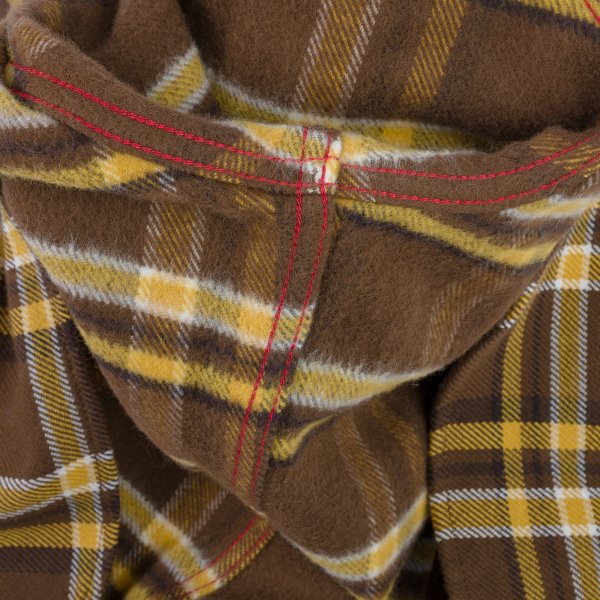 Iron Heart IHSH 372 Ultra Heavy Flannel Western Shirt - Brown Crazy Check Plaid for Men | Durable Workwear & Outdoor Adventure Shirt