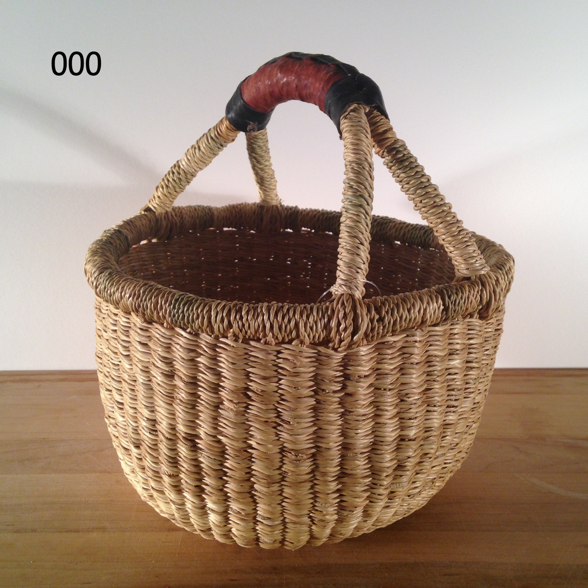 Handwoven Bolga Basket for Kids - Natural Eco-Friendly Toy Storage & Playroom Decor - Perfect for Organizing Toys, Books, and Crafts