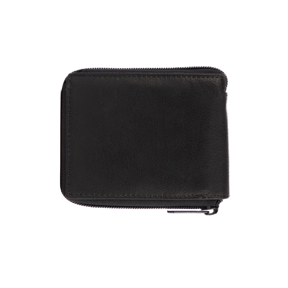 Tracker Core RFID Leather Zip Around Wallet - Secure & Stylish RFID Blocking Wallet for Men & Women - Perfect for Travel, Business & Everyday Use
