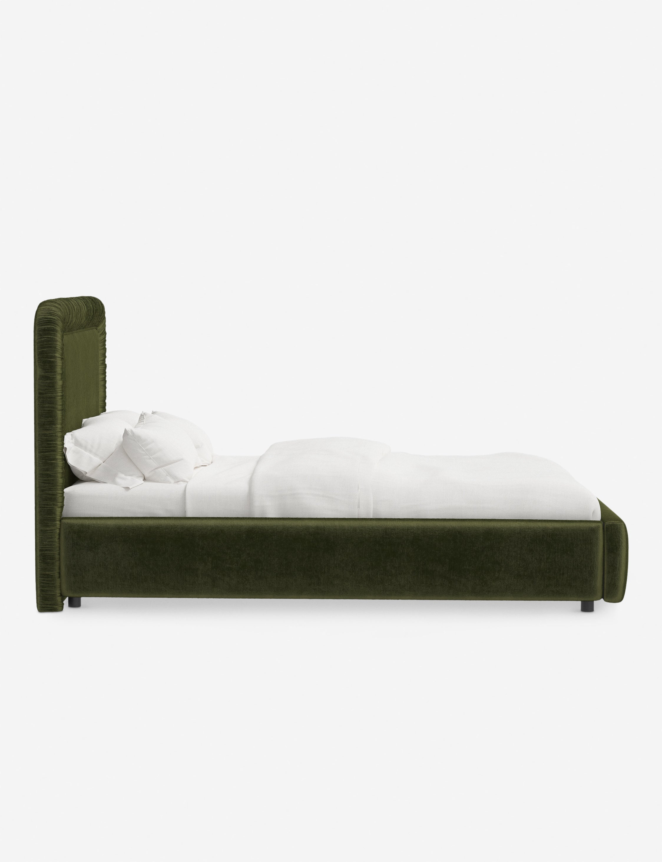 Courtet Platform Bed Frame - Modern Minimalist Wooden Bed with Storage - Perfect for Small Bedrooms, Guest Rooms & Studio Apartments