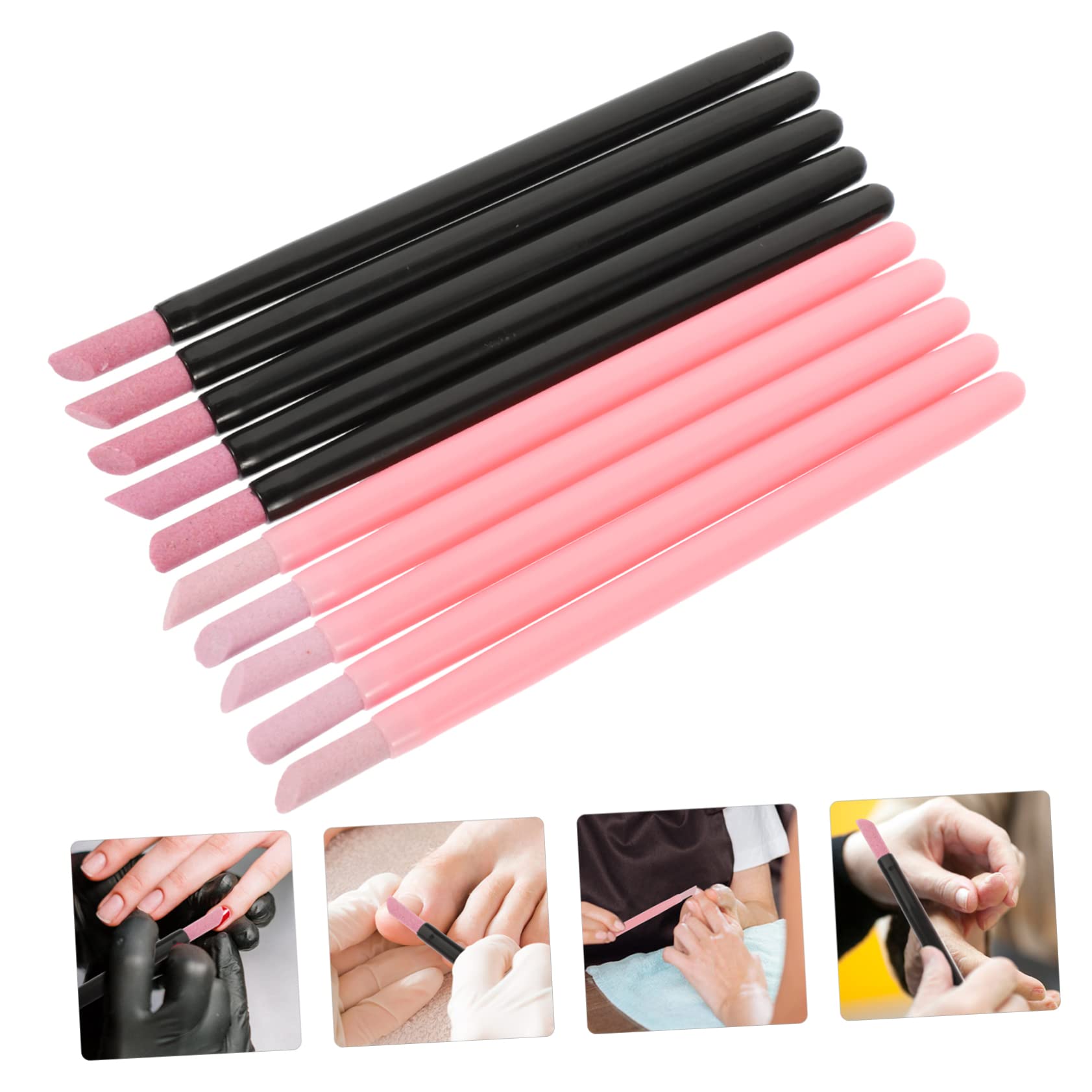 Minkissy 2 Pack Multifunctional Nail Beauty Pen - Nail Grinding, Polishing & Care Tool for Manicure & Pedicure | Perfect for Home Nail Salon, Professional Use & DIY Nail Art