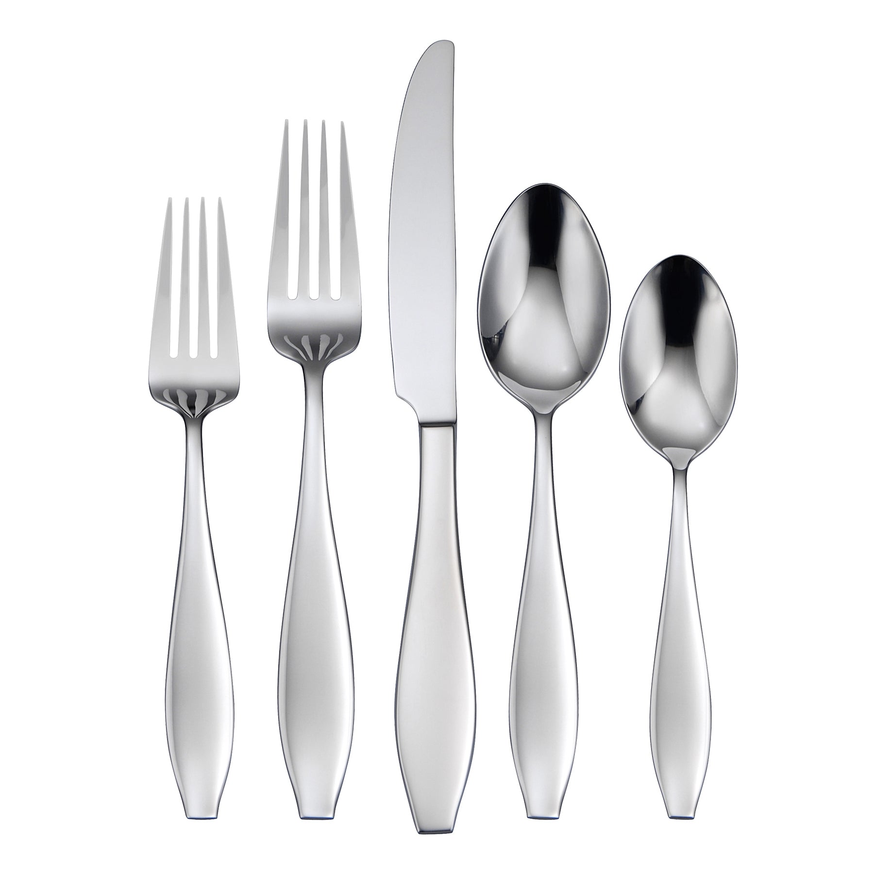 Premium Comet 65-Piece Stainless Steel Flatware Set - Service for 12 - Elegant Silverware for Dining, Entertaining & Wedding Gifts - Dishwasher Safe