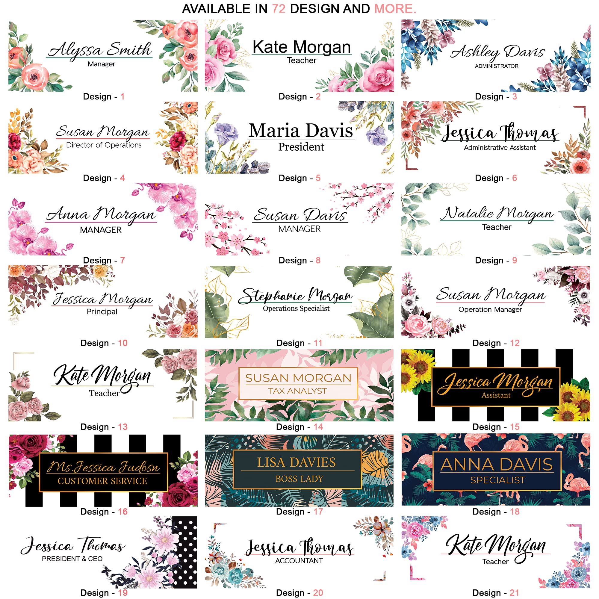 Custom Engraved Name Plates for Office Desk & Wall - ARTSWAVE | Professional Workspace Decor