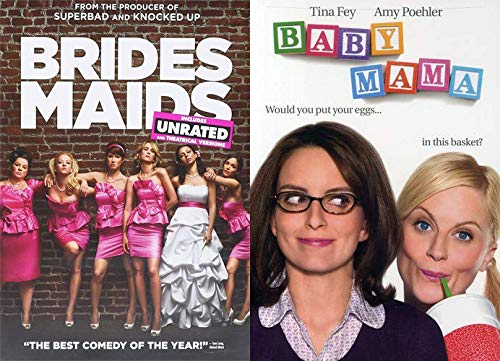Best Comedy DVD Set: Baby Mama & Bridesmaids - Hilarious 2-Movie Pack for Bachelorette Parties & Girls Night In