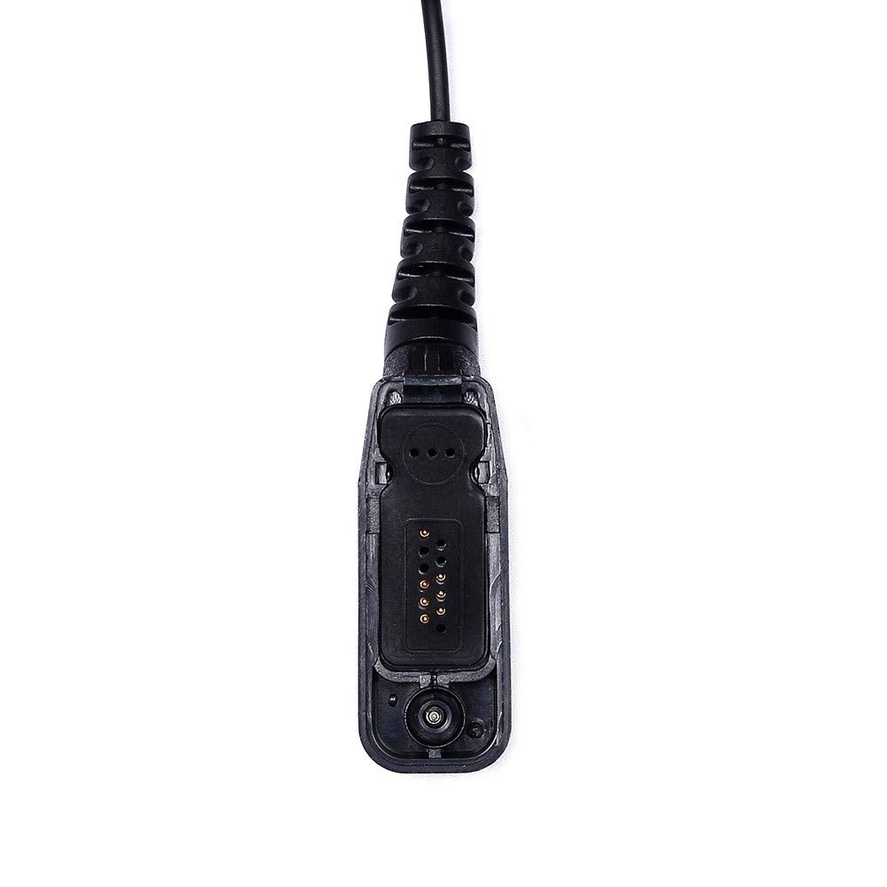 APX 6000 Surveillance Earpiece with Microphone - G Shape Covert Headset for Motorola XPR 7550e, XPR 7550, XPR 6550, APX 8000, XPR 7580 2-Way Radios & Walkie Talkies (5-Pack) - Ideal for Security, Law Enforcement & Event Communication