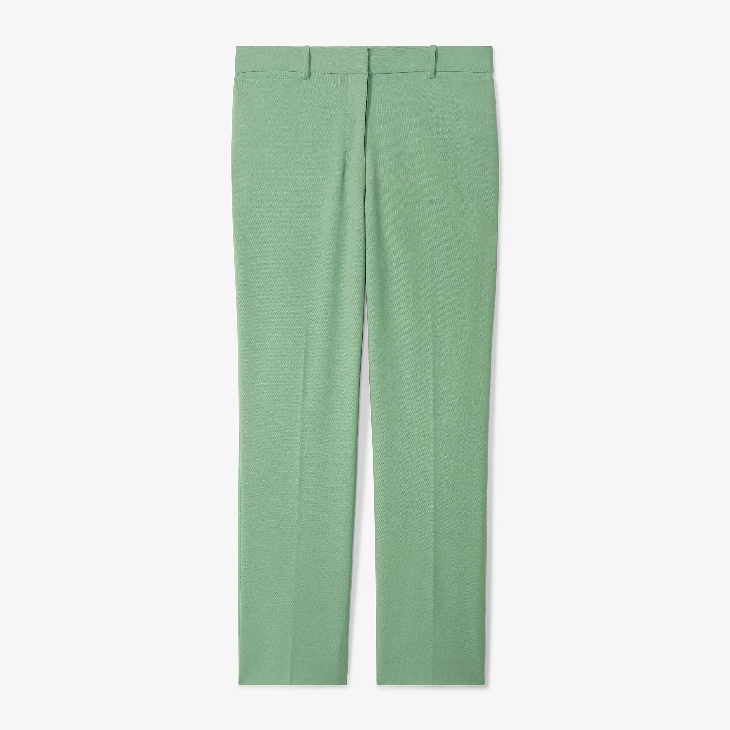 Smith Straight Trouser Washable Wool Twill Pants - Parisian Green | Classic Office Wear & Smart Casual Outfits for Men
