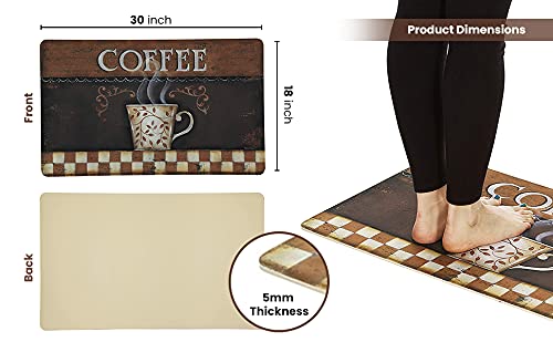 Premium Comfort Kitchen Mats (2-Pack) - Non-Slip Cushioned Floor Mats for Cooking & Standing - Perfect for Home Chefs & Baking Enthusiasts - Ideal for Kitchens, Restaurants & Food Prep Areas