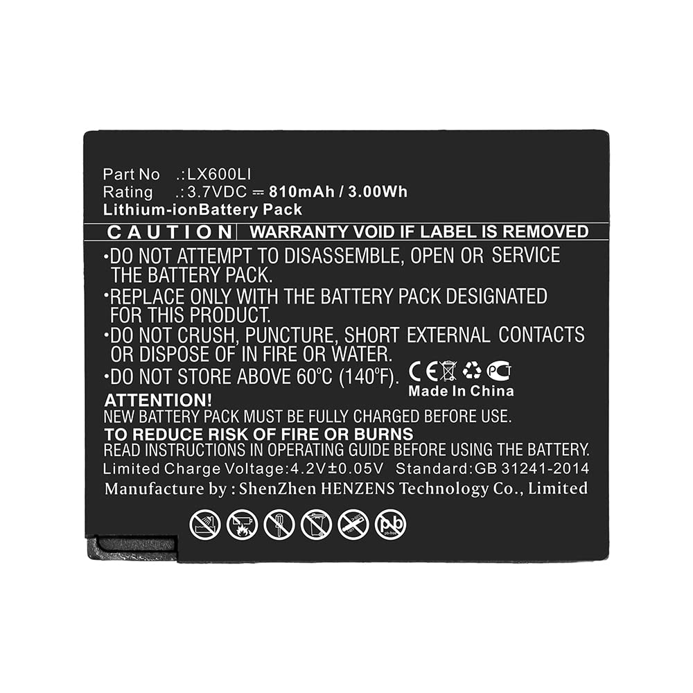Synergy Digital Wireless Headset Batteries - 4-Pack Li-ion 3.7V 810mAh Replacement for Eartec HUB & LX600LI Headsets | Perfect for Conference Calls, Office Use & Long Work Shifts