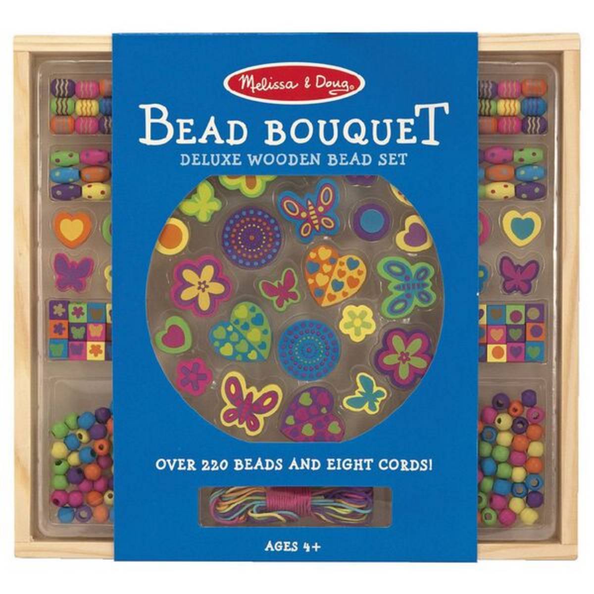 Melissa & Doug Bead Bouquet - DIY Floral Craft Kit for Kids, Creative Arts & Crafts Activity for Girls & Boys Ages 4+ - Perfect for Birthday Gifts, Party Favors & Classroom Projects