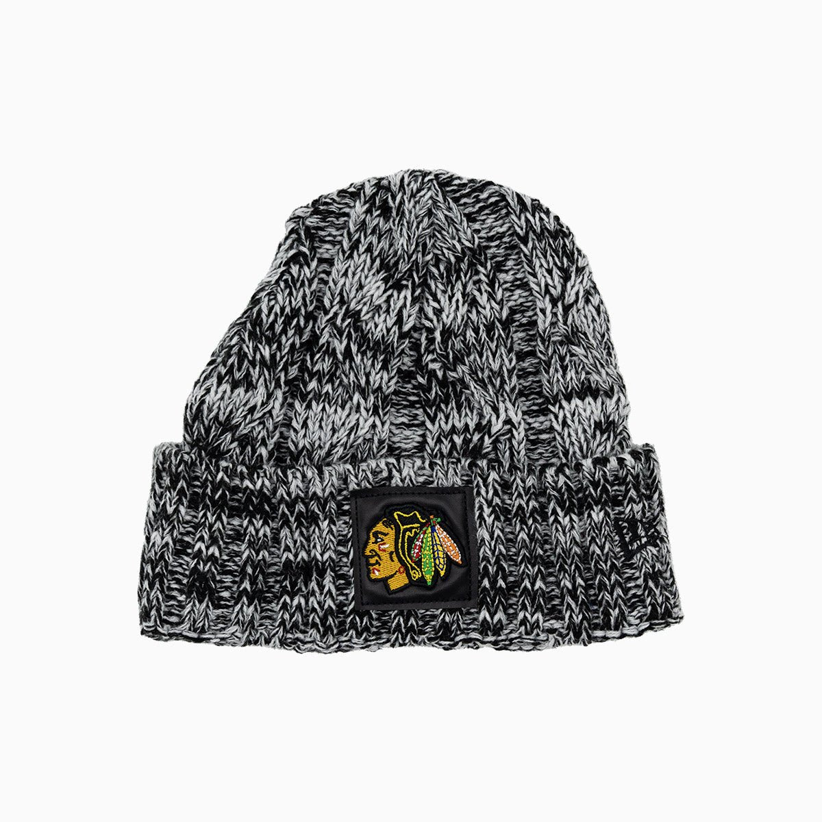 Chicago Blackhawks NHL Official Wool Beanie Hat - Winter Warm Knit Cap for Men & Women - Perfect for Hockey Games, Outdoor Sports & Cold Weather