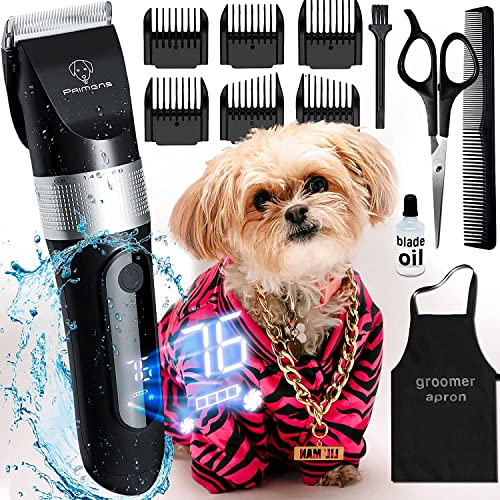 Professional Dog Grooming Clippers Kit with Quiet Trimmer & Pet Scissors - Perfect for Thick Coats & Home Grooming - Essential for Pet Owners & Professional Groomers