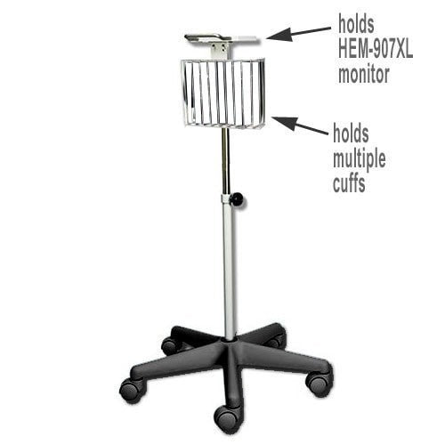 Omron HEM 907XL Blood Pressure Monitor Stand - Durable Holder for Home & Clinic Use, Perfect for Doctors & Patients