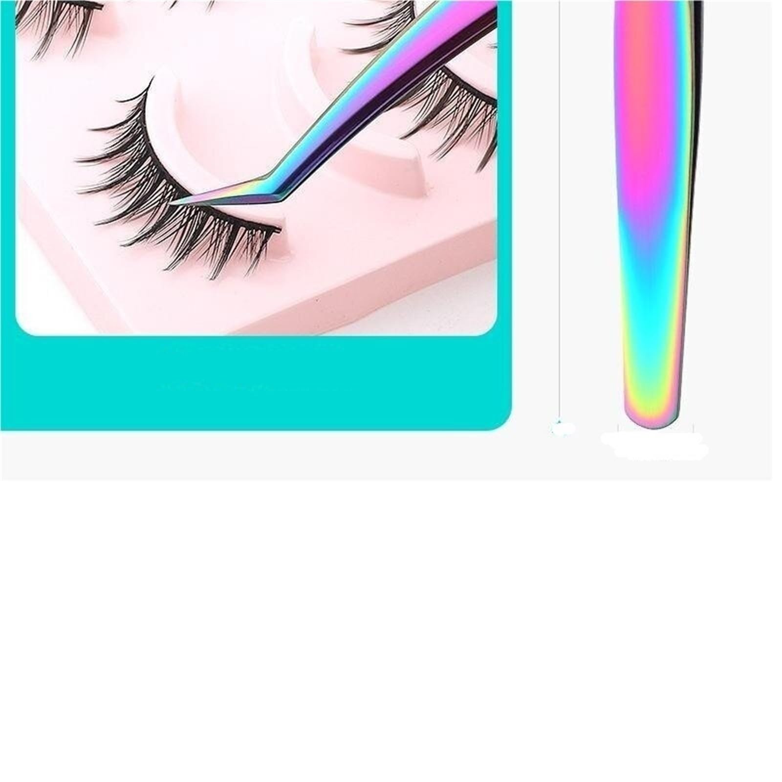 Professional Hair Removal & Eyelash Extension Tweezers - Colorful Titanium Beauty Tools for Eyebrow Shaping, False Eyelash Application & Grafting | Perfect for Salon, Home Use & Makeup Artists