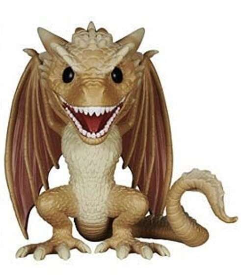Game of Thrones Viserion 6-Inch Action Figure #34 - Collectible Dragon Toy for Fans & Fantasy Lovers - Perfect for Display, Gifts, and Role-Playing Scenes