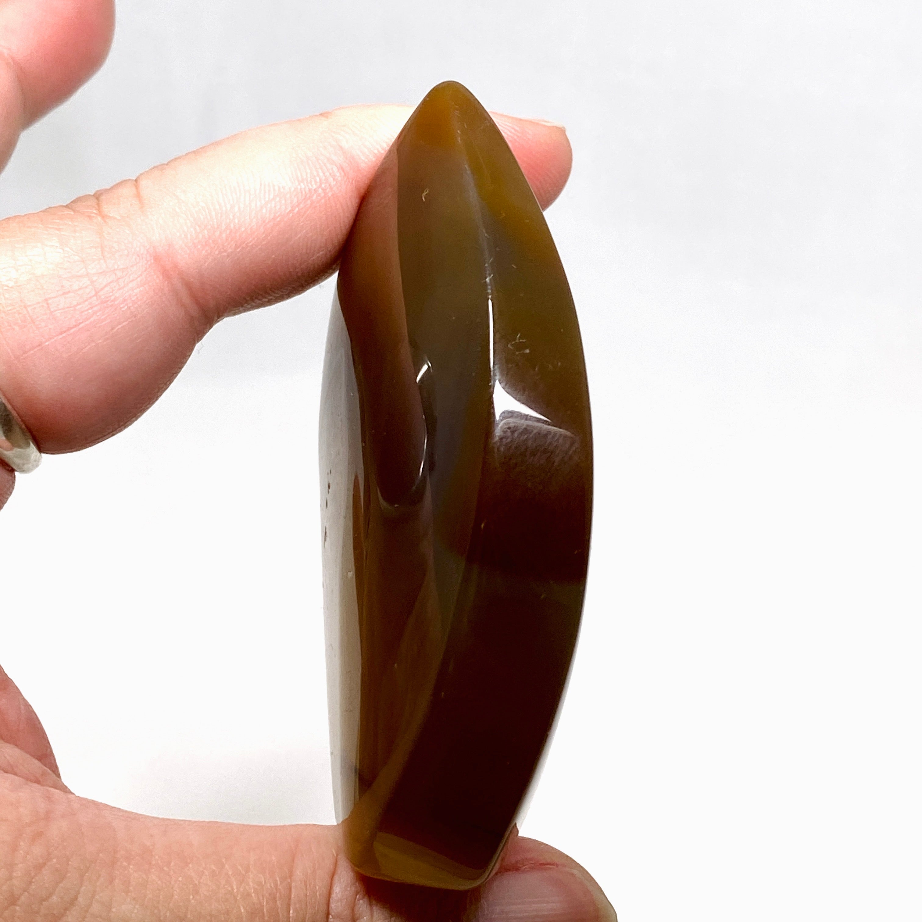 Agate Flame AGF 01 - Premium Natural Agate Stone for Jewelry Making, Home Decor & Spiritual Healing | Perfect for Necklaces, Bracelets & Meditation Spaces