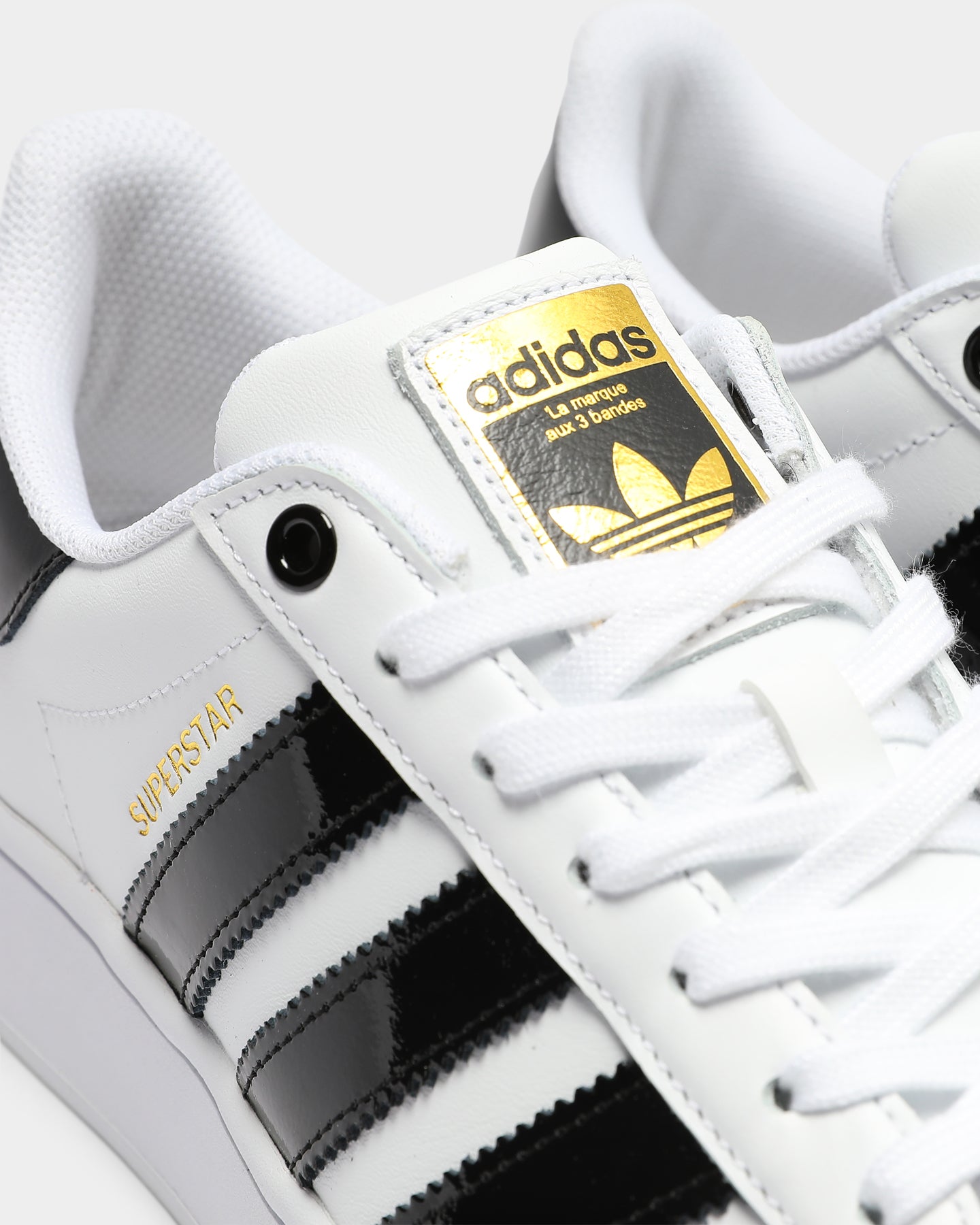 Adidas Women's Superstar Bold Sneakers - White/Black/Gold Colorway - Classic Casual Shoes for Women | Perfect for Streetwear, Gym & Everyday Fashion