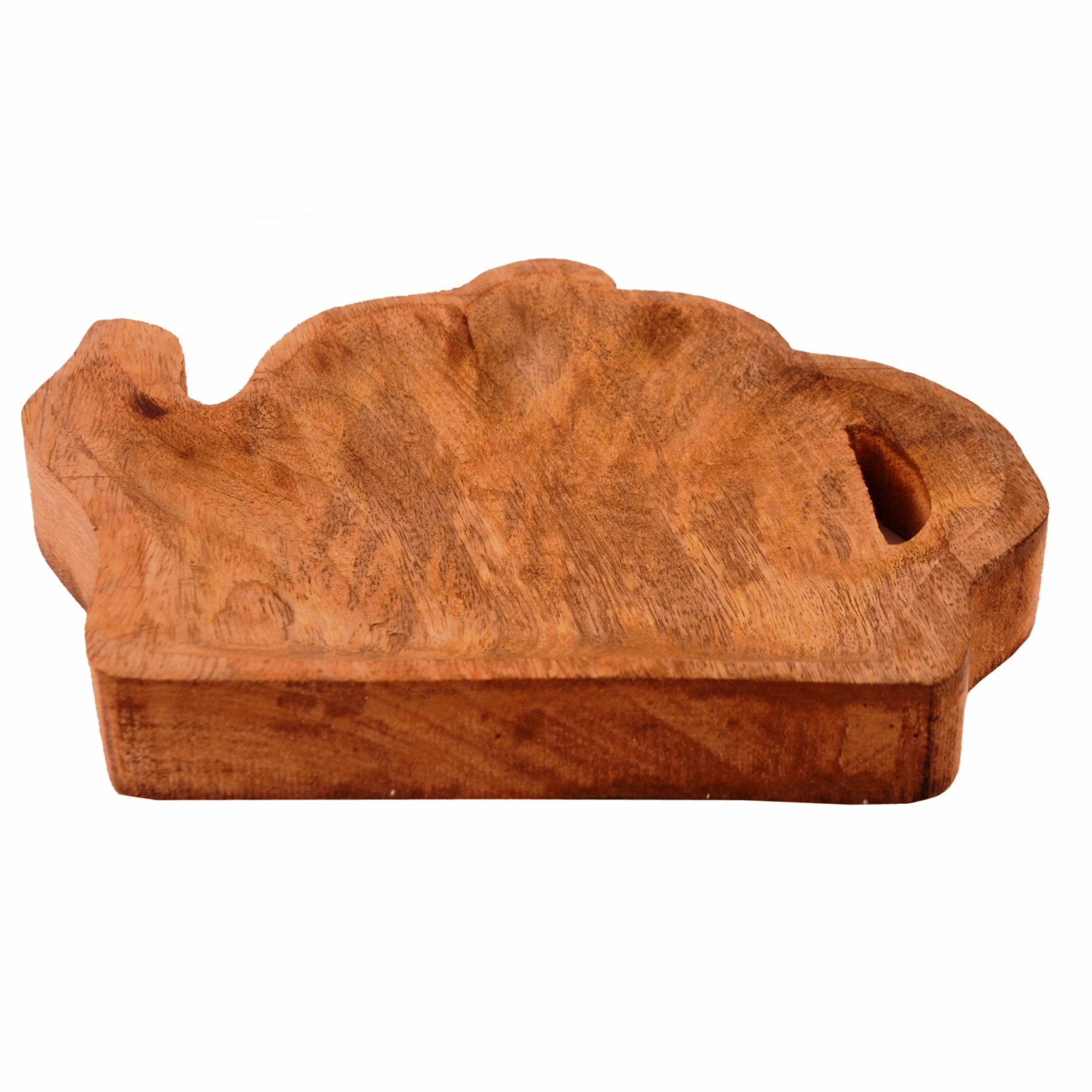 Purpledip Wooden Serving Tray - Handcrafted Tea Time Snack Platter for Cookies, Fruits & After Dinner Mints | Perfect for Afternoon Tea, Coffee Break & Entertaining Guests (11288)