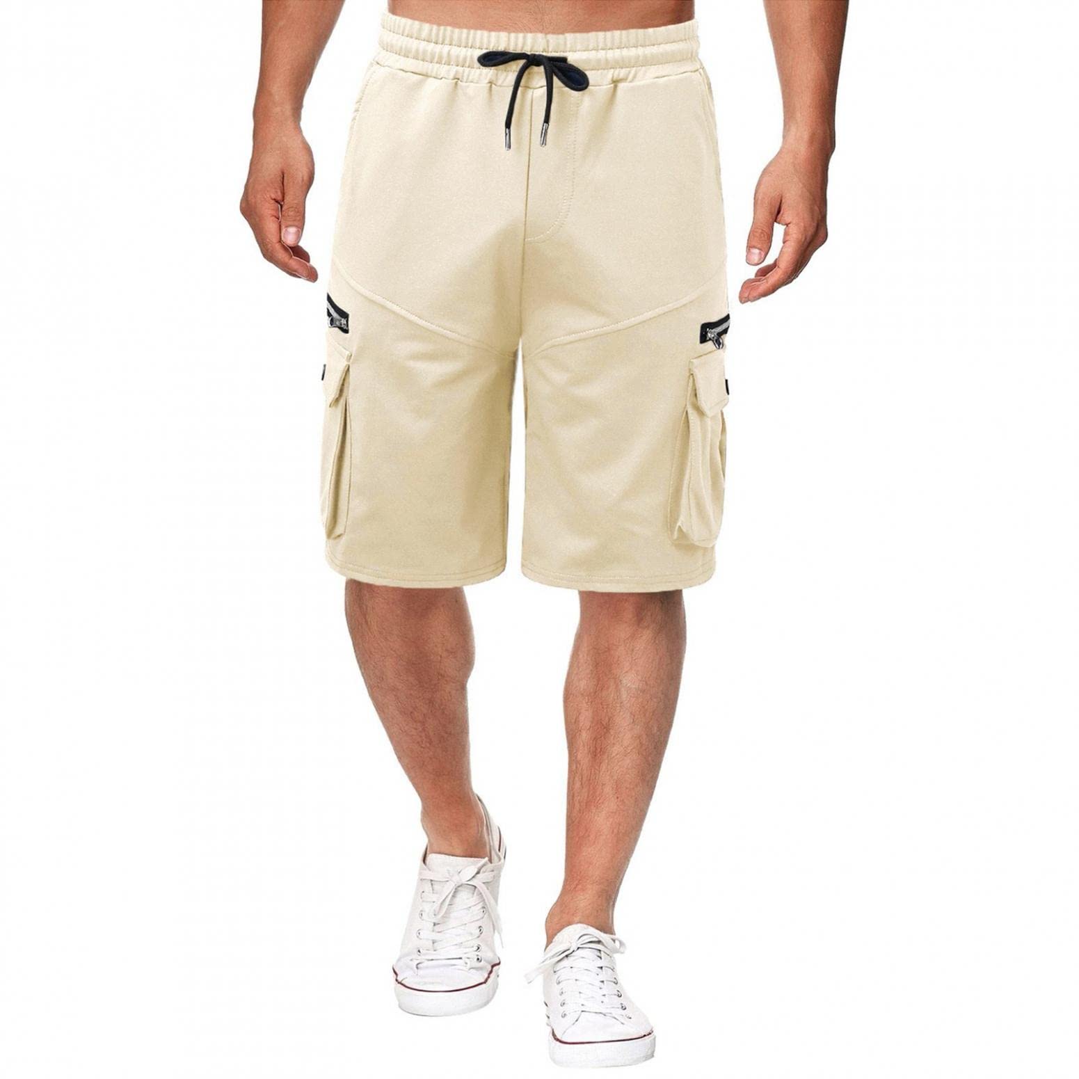 FUNEY Men's Quick Dry Stretch Cargo Shorts - Lightweight Outdoor Hiking Shorts with Zip Pockets for Travel, Fishing & Golf | Perfect for Adventure, Sports & Casual Wear
