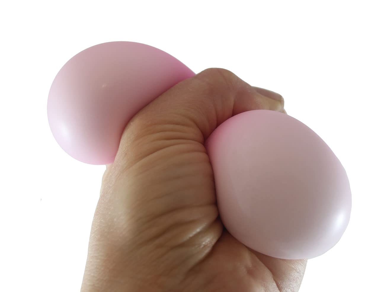 Glow in The Dark Stress Balls Set of 2 - Squishy Sensory Squeeze Balls for Anxiety Relief & Fidget Toys - Perfect for Kids, Adults, Office & Therapy Use (Random Colors)