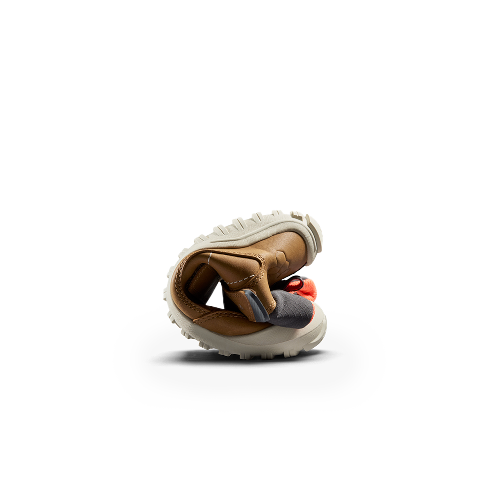 Vivobarefoot Tracker AT Kids Acorn - Waterproof Hiking Boots for Boys & Girls - Outdoor Adventure Shoes for Trail Running & Nature Exploration