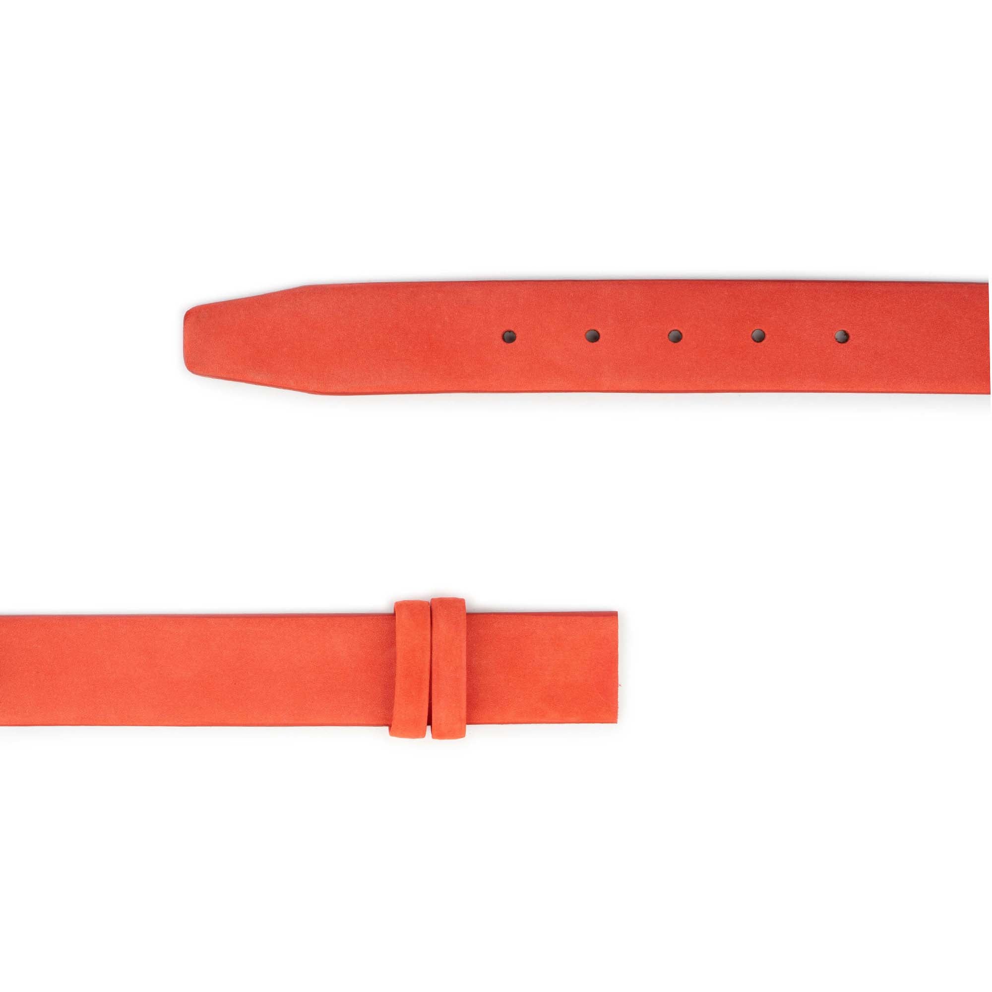 Premium Red Soft Nubuck Leather Belt Strap Replacement for Montblanc Buckles - Stylish Dress Belt for Business & Formal Occasions
