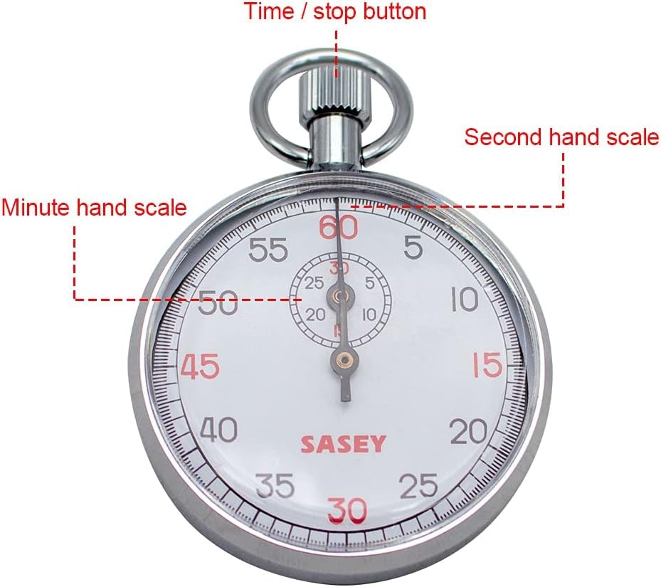 LeTkingok Professional Sports Stopwatch - Mechanical Chronograph Timer for Running, Swimming, Track & Field - Handheld Stopwatch with Large Display (SXJ505) - Perfect for Coaches, Athletes & Timekeeping Events