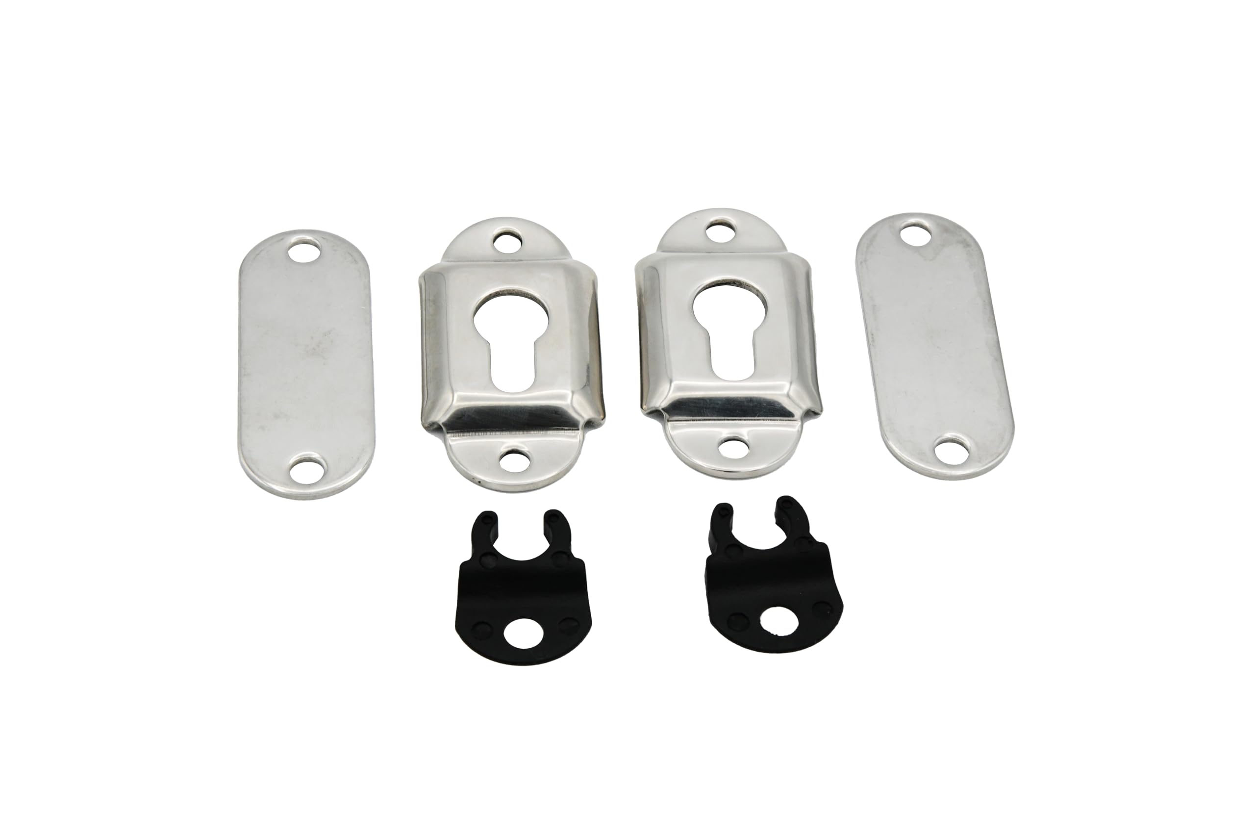 Vinland Marine Flush Mount Boat Ladder Bracket Hardware - Heavy Duty Dock & Pontoon Ladder Mounting Kit - Transom & Gunwale Ladder Replacement Parts for Boats - Perfect for Marine, Fishing & Water Sports Activities