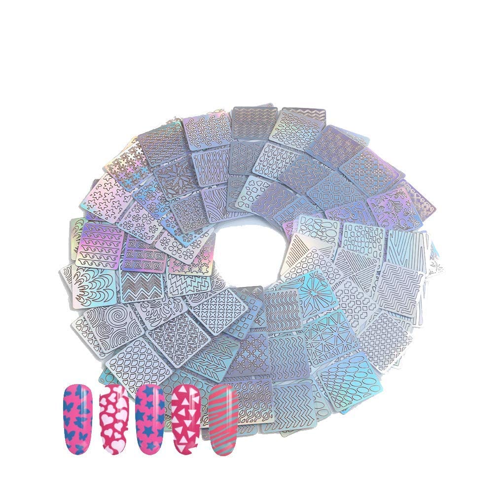 GOLD MAX French Manicure DIY 3D Nail Art Stickers - 24 Sheets Self-Adhesive Nail Stencils for Women & Girls - Perfect for Salon, Home Manicure, and Nail Art Designs