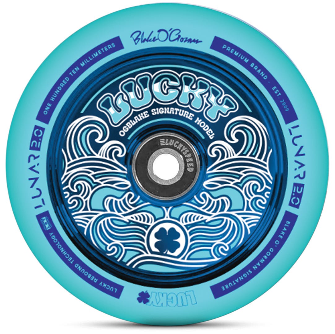 Lucky OG Blake Signature Skateboard Wheels - High Performance 54mm 101A for Street & Park Skating - Perfect for Tricks, Cruising & Smooth Rides