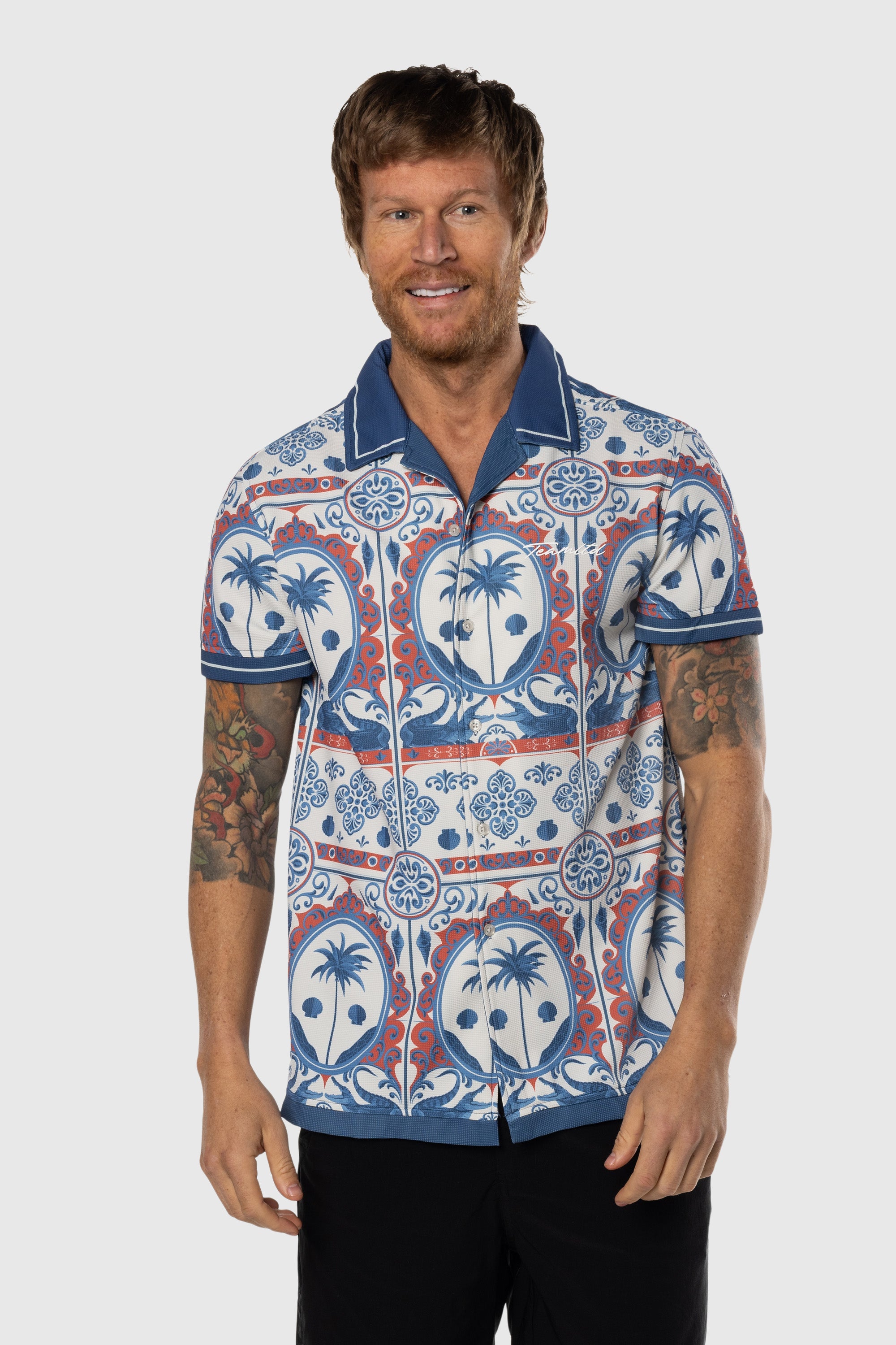 Stylish Beach Club Button Up Shirt for Men - Casual Summer Wear for Vacations, Parties & Outdoor Activities