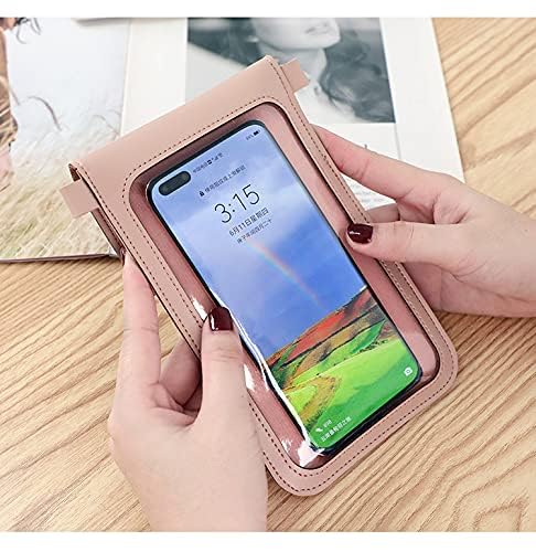 Leather Crossbody Phone Purse for Women - Touchscreen Wallet Handbag with Card Slots, Small Shoulder Bag Fits iPhone 15/14/13 Pro Max & Samsung Galaxy (White) | Perfect for Shopping, Travel & Daily Use