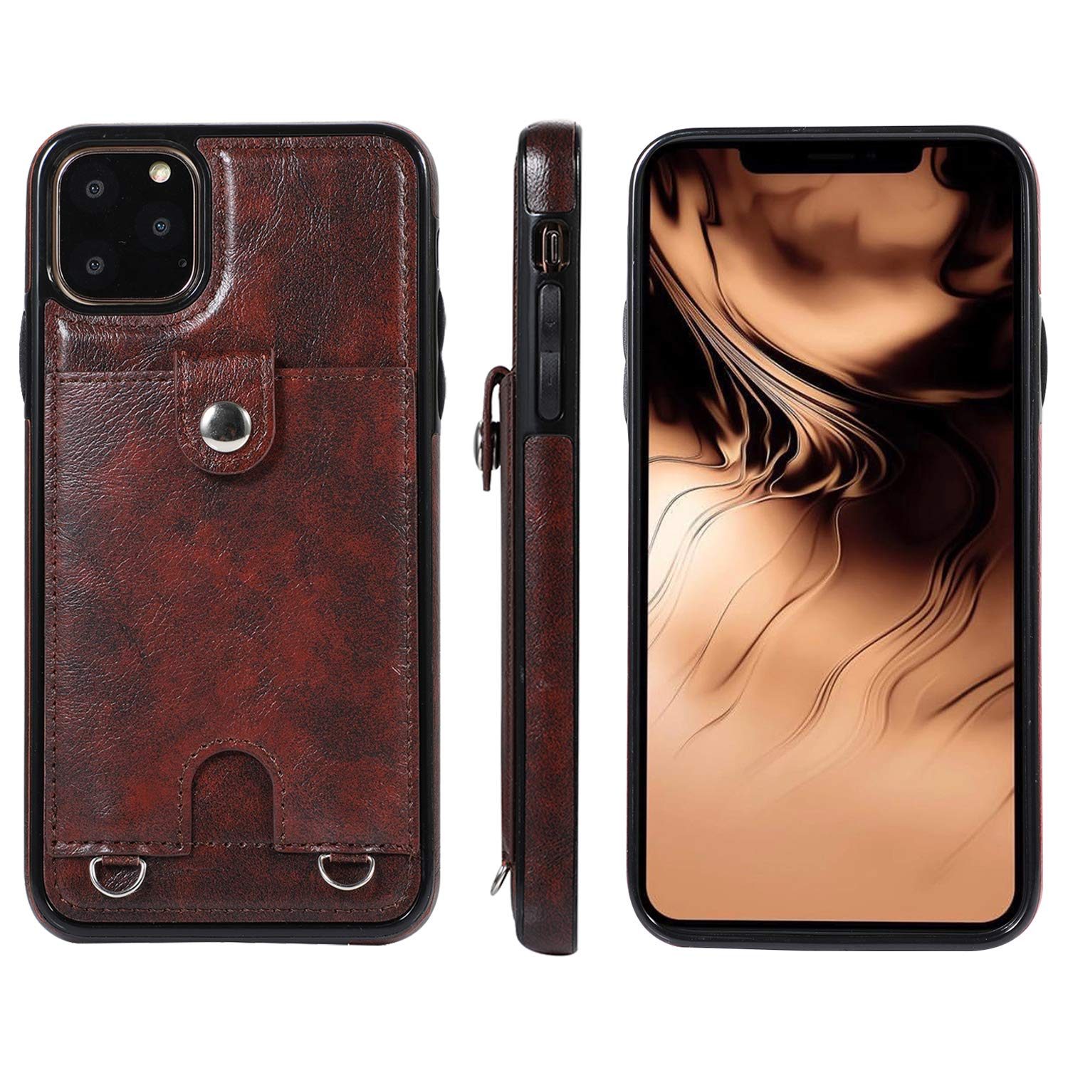 Jaorty PU Leather Wallet Case for iPhone 11 Pro (5.8