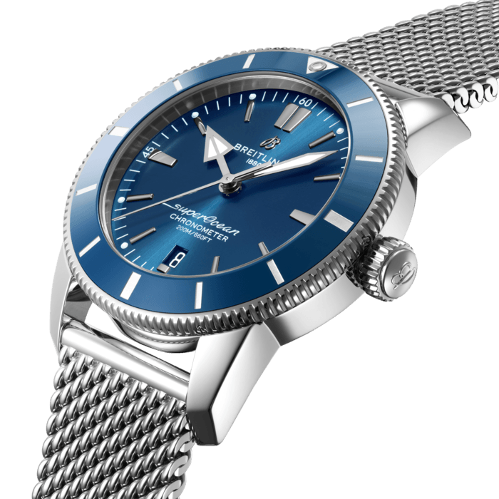 Breitling Superocean Heritage B20 Automatic 44mm Stainless Steel Men's Diver Watch - Luxury Waterproof Timepiece for Swimming, Diving & Everyday Wear