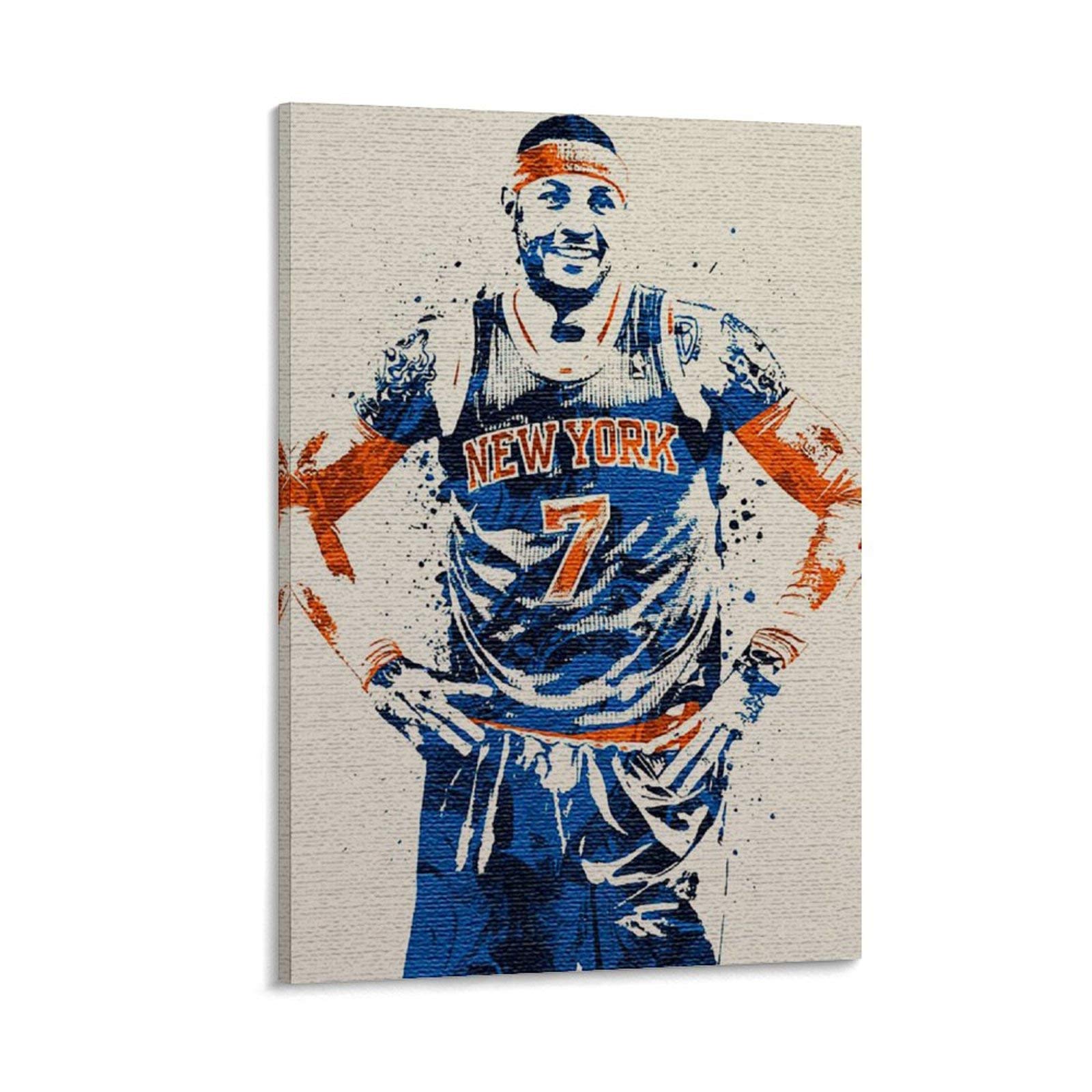 Carmelo Anthony Basketball Poster - 12x18inch (30x45cm) NBA Wall Art, Sports Decor for Fans, Perfect Gift for Basketball Lovers - Ideal for Living Room, Bedroom, Game Room & Man Cave Decor