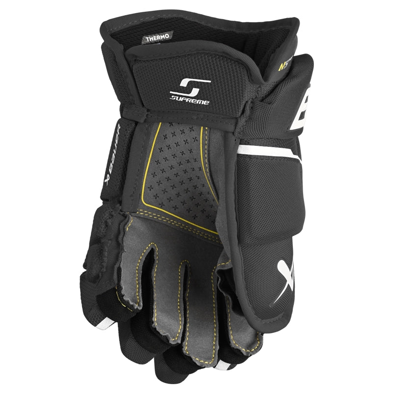 Bauer Supreme M5 Pro Hockey Gloves for Junior Players - Lightweight Protective Ice Hockey Gloves for Youth - Perfect for Training, Games & Competitive Play