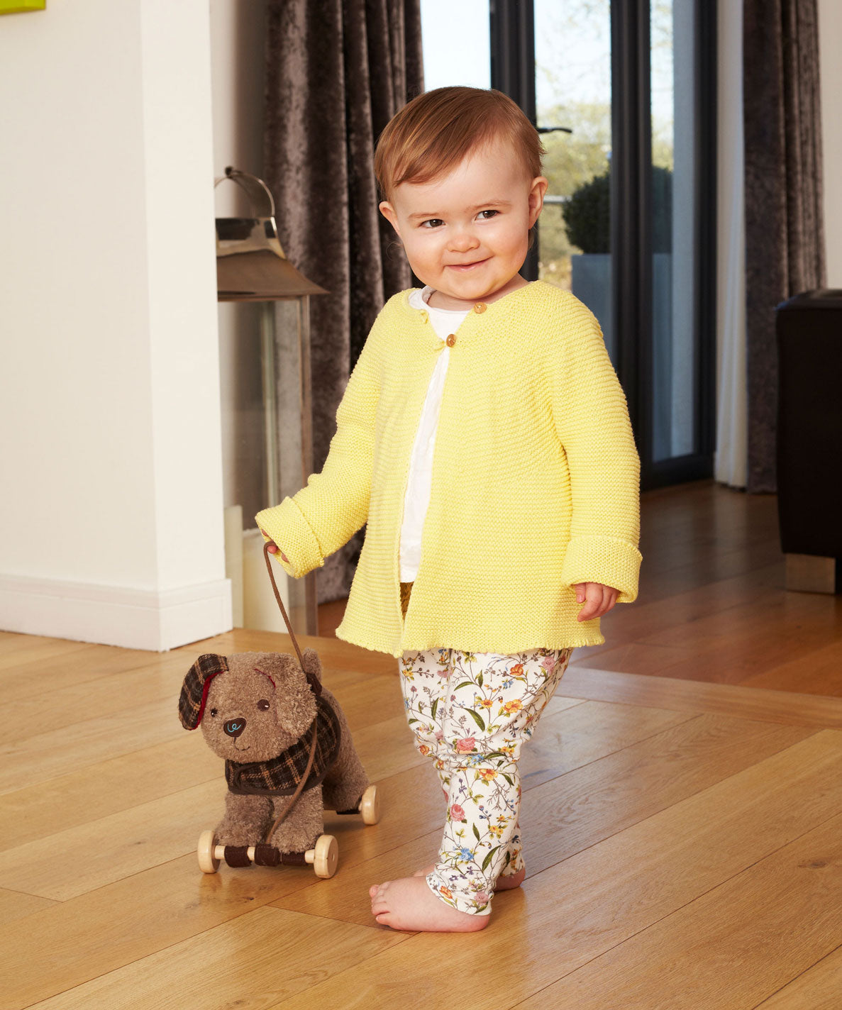 Percy Pup Pull Along Toy - Interactive Dog Toy for Toddlers, Durable Wooden Pull Toy for Kids - Perfect for Indoor Play, Outdoor Walks & Early Childhood Development