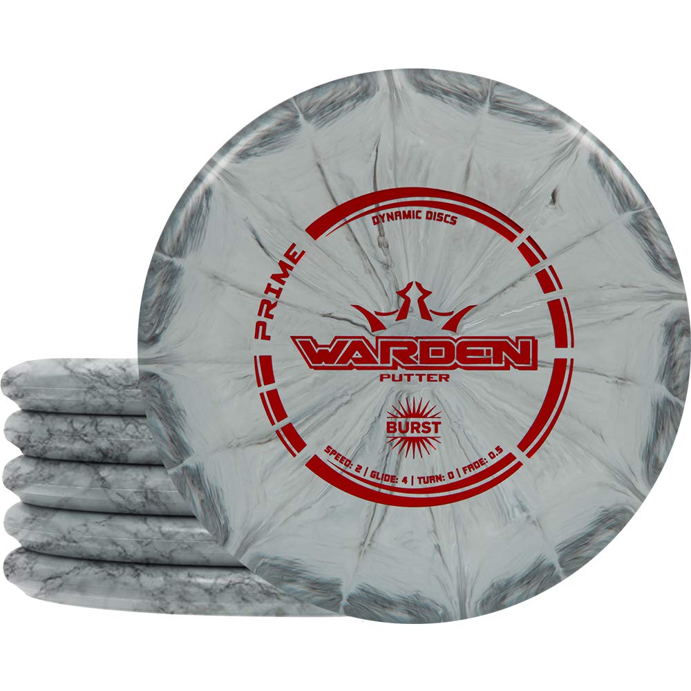 Dynamic Discs Prime Warden Putter 5 Pack - Premium Disc Golf Putter Set for Putting & Approach Shots | Durable Throwing Frisbee Golf Discs (Colors Vary) | Perfect for Beginners, Tournaments & Backyard Practice