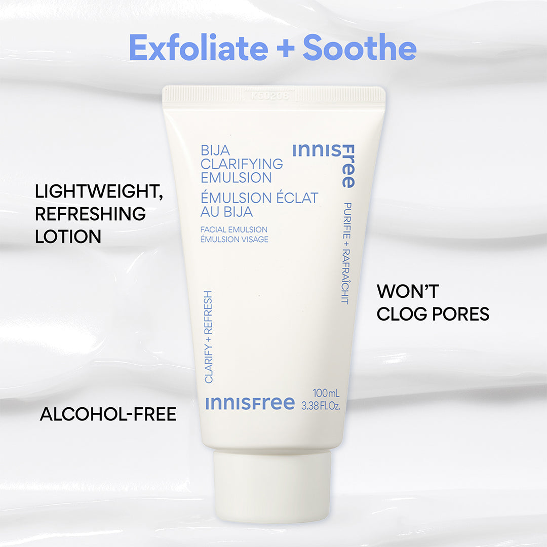 Bija Clarifying Emulsion - Oil-Free Moisturizer for Acne-Prone Skin | Hydrating & Soothing Face Lotion for Daily Skincare Routine