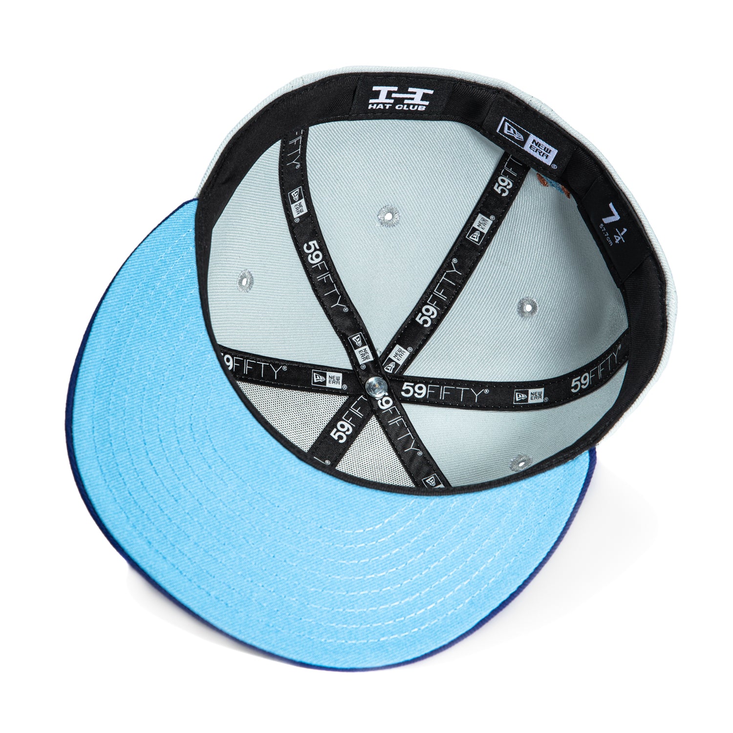 New Era 59Fifty PBJ Bones Mask Snapback Hat - Grey & Royal Blue Adjustable Baseball Cap for Men & Women | Perfect for Sports, Streetwear Fashion & Casual Outfits