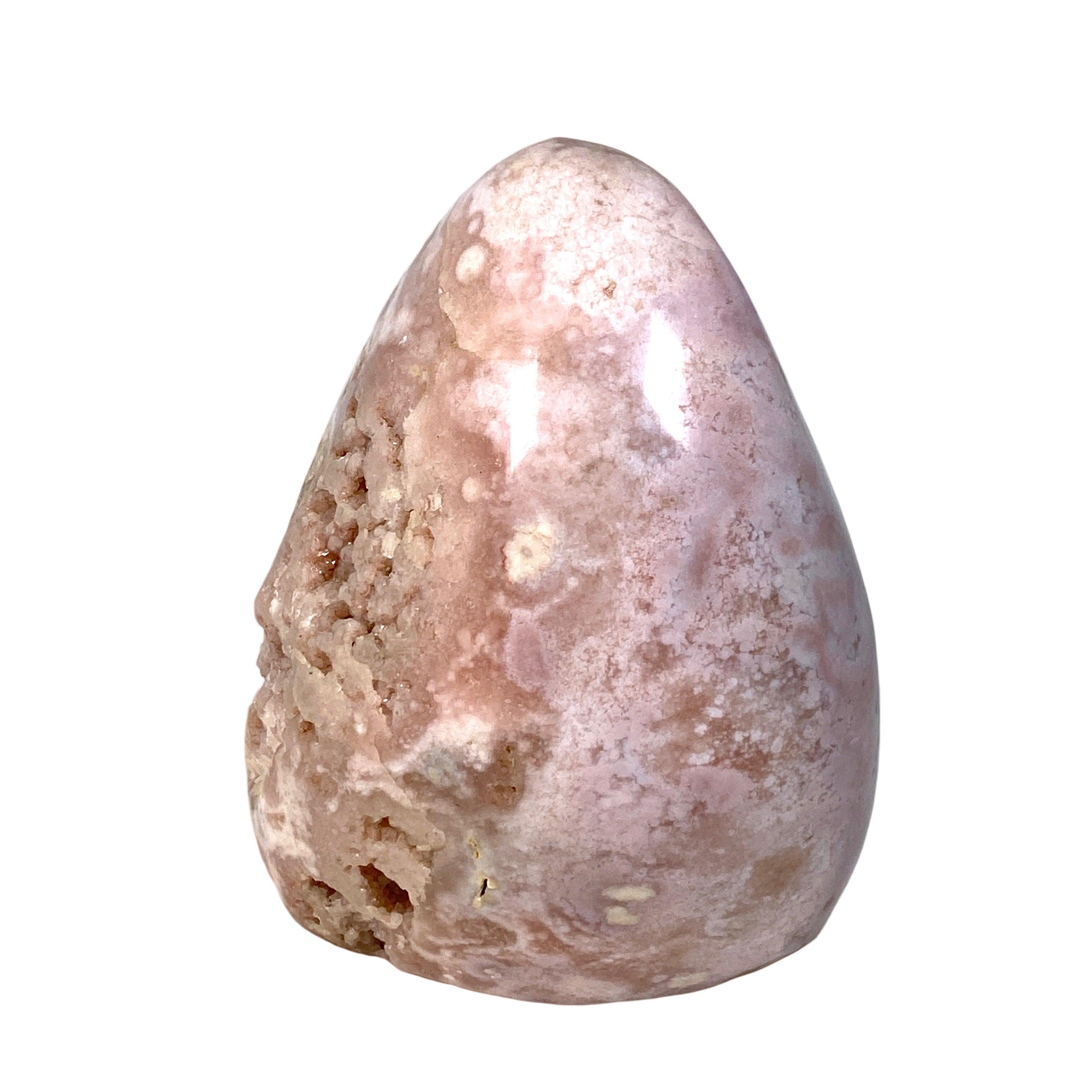 Natural Pink Amethyst Flower Agate Freeform Stone - Healing Crystal for Meditation, Yoga & Home Decor - Unique Spiritual Gift for Women